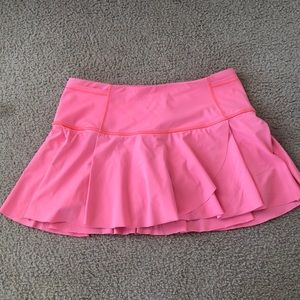 Lululemon speed skirt neon pink size 6